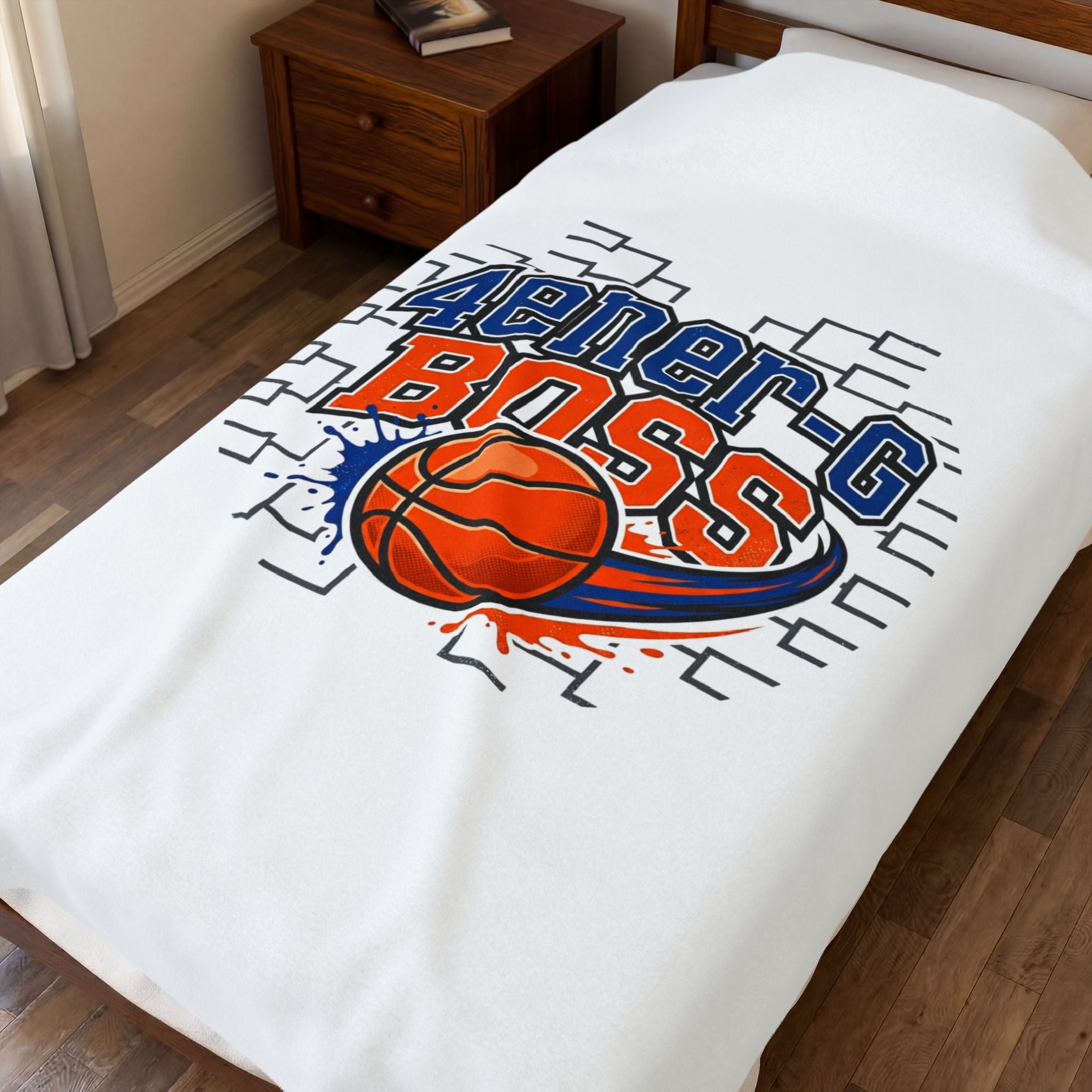 Bracket Boss Velveteen Plush Blanket | college tournament hoops