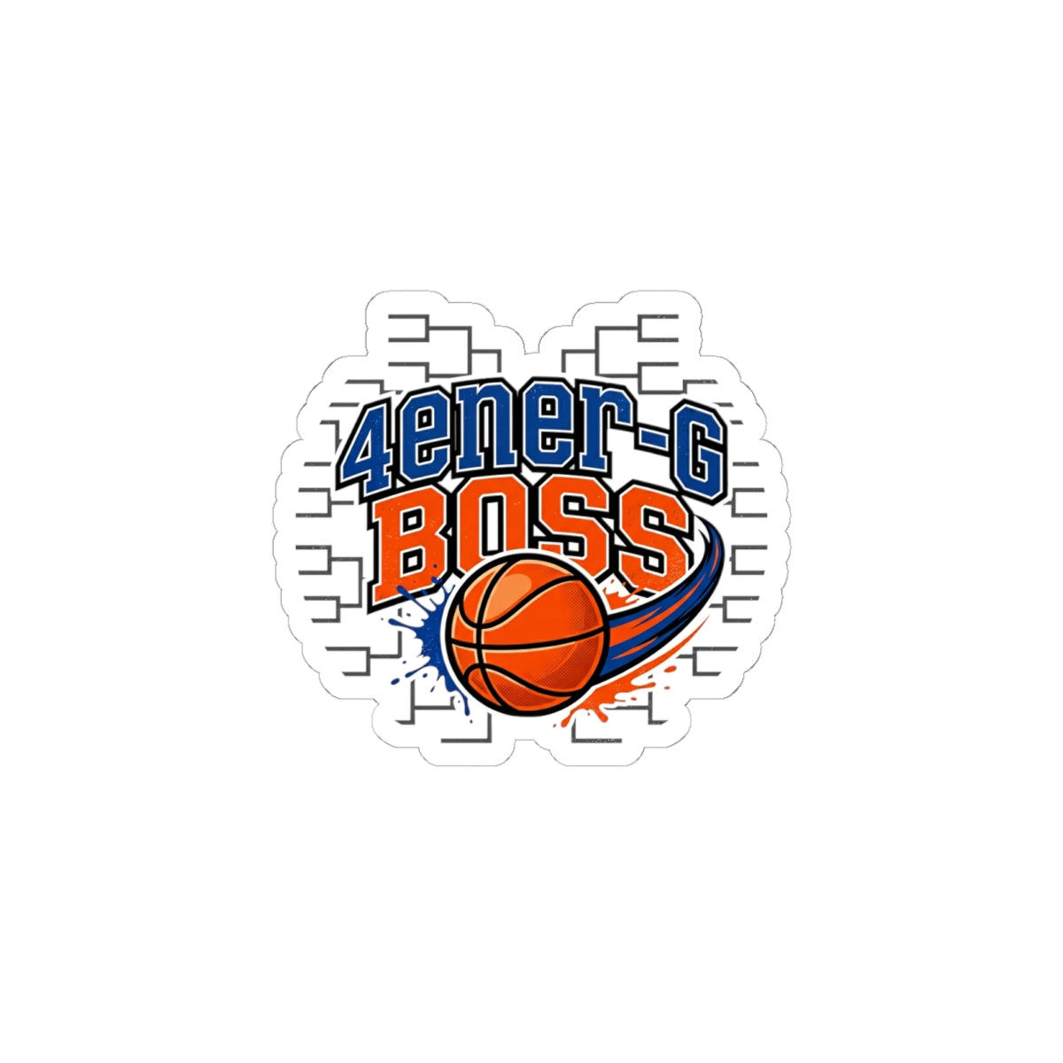 Bracket Boss Kiss-Cut Stickers | College Tournament, Hoops