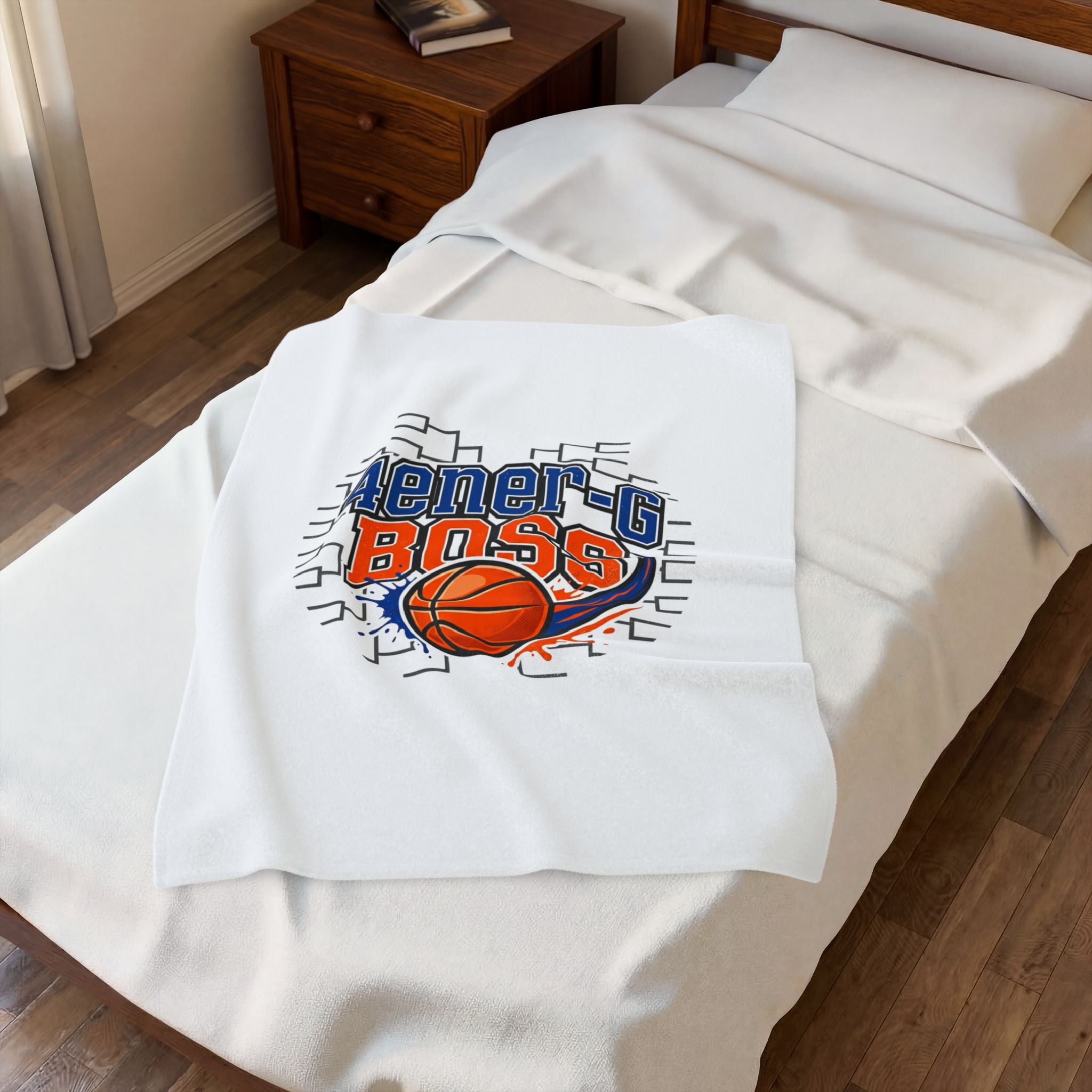Bracket Boss Velveteen Plush Blanket | college tournament hoops