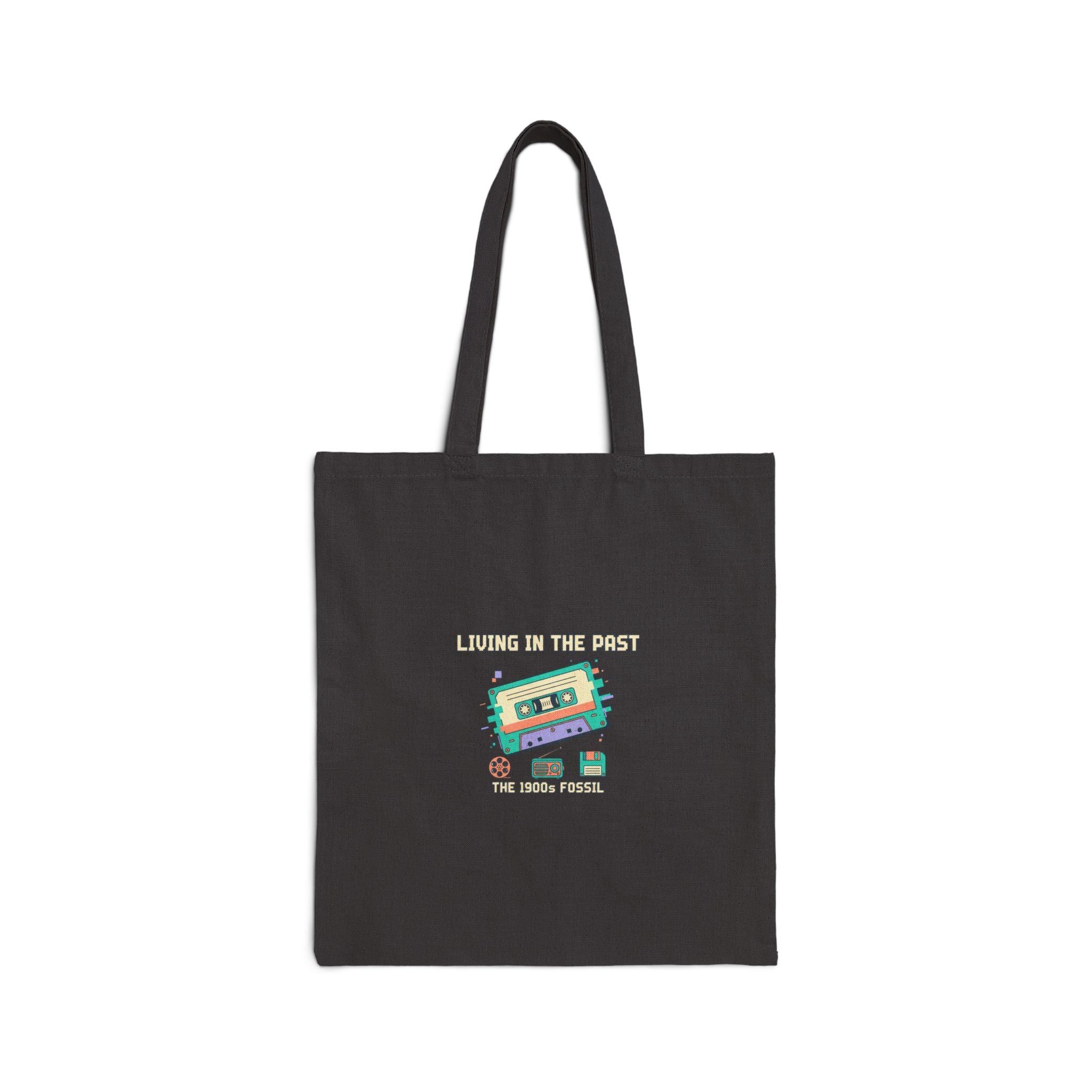 Vintage Tech Cassette Tote | 90s Kid Nostalgic Tech Meme, retro pixel art