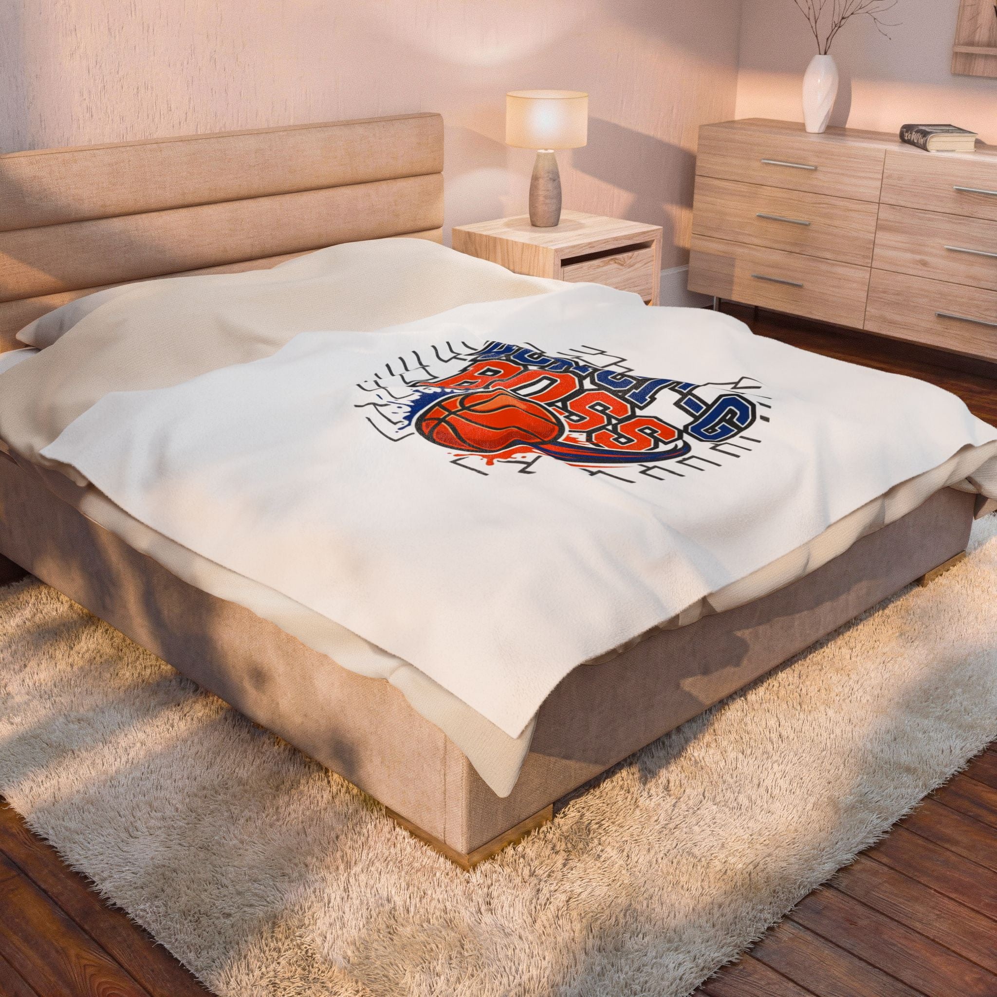 Bracket Boss Velveteen Plush Blanket | college tournament hoops