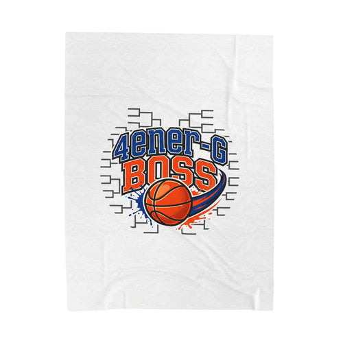 Bracket Boss Velveteen Plush Blanket | college tournament hoops