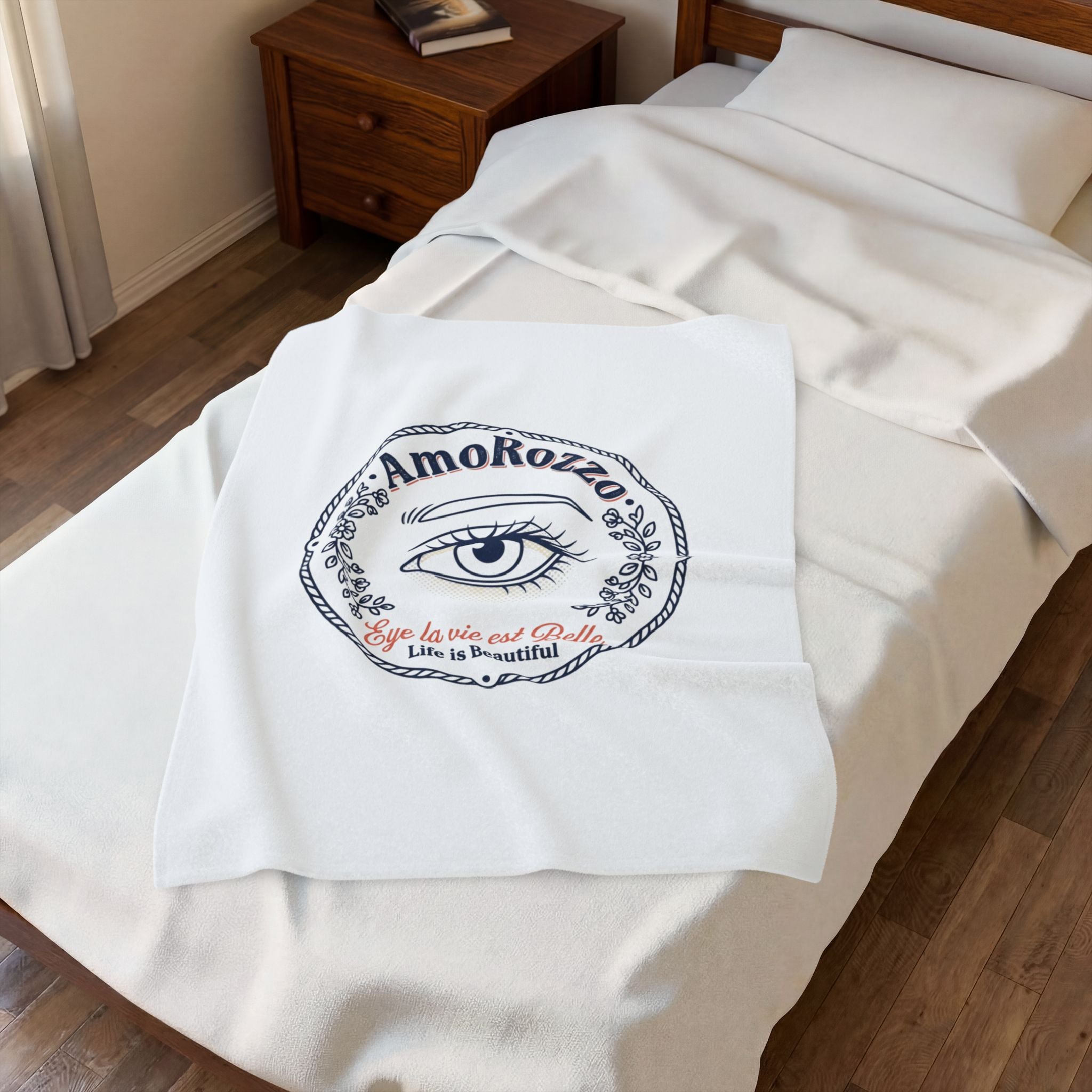 Enchanted Eye Velveteen Plush Blanket | Romantasy, Book Lover