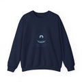 Minimal Anchor Crest sweatshirt | nautical stripe, coastal summer graphic