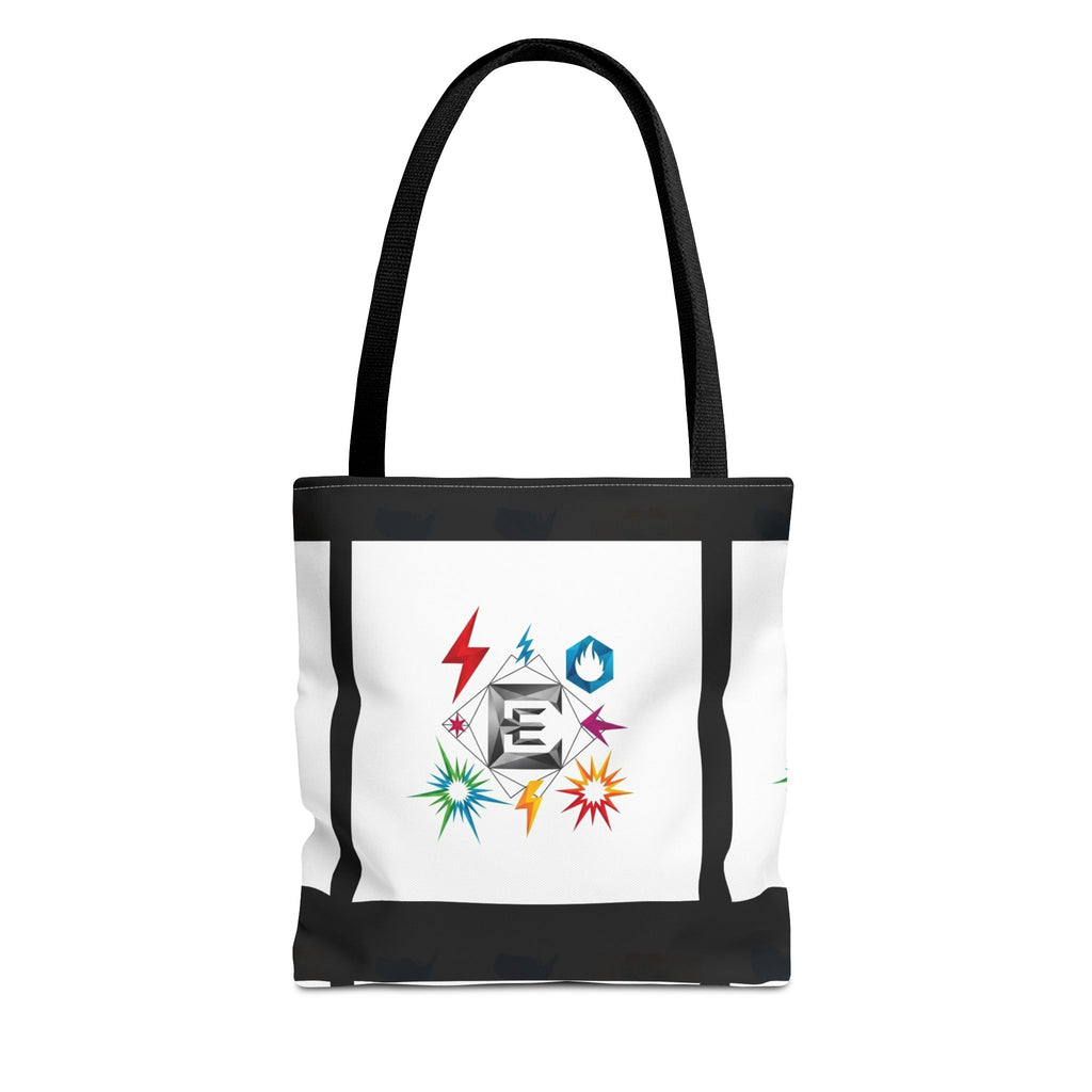 Elemental Emblems Tote Bag — Colorful Energy Symbol All-Over Print