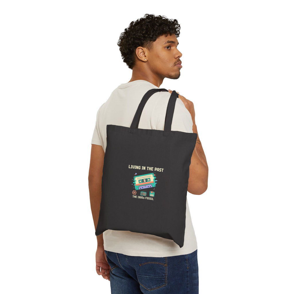 Vintage Tech Cassette Tote | 90s Kid Nostalgic Tech Meme, retro pixel art