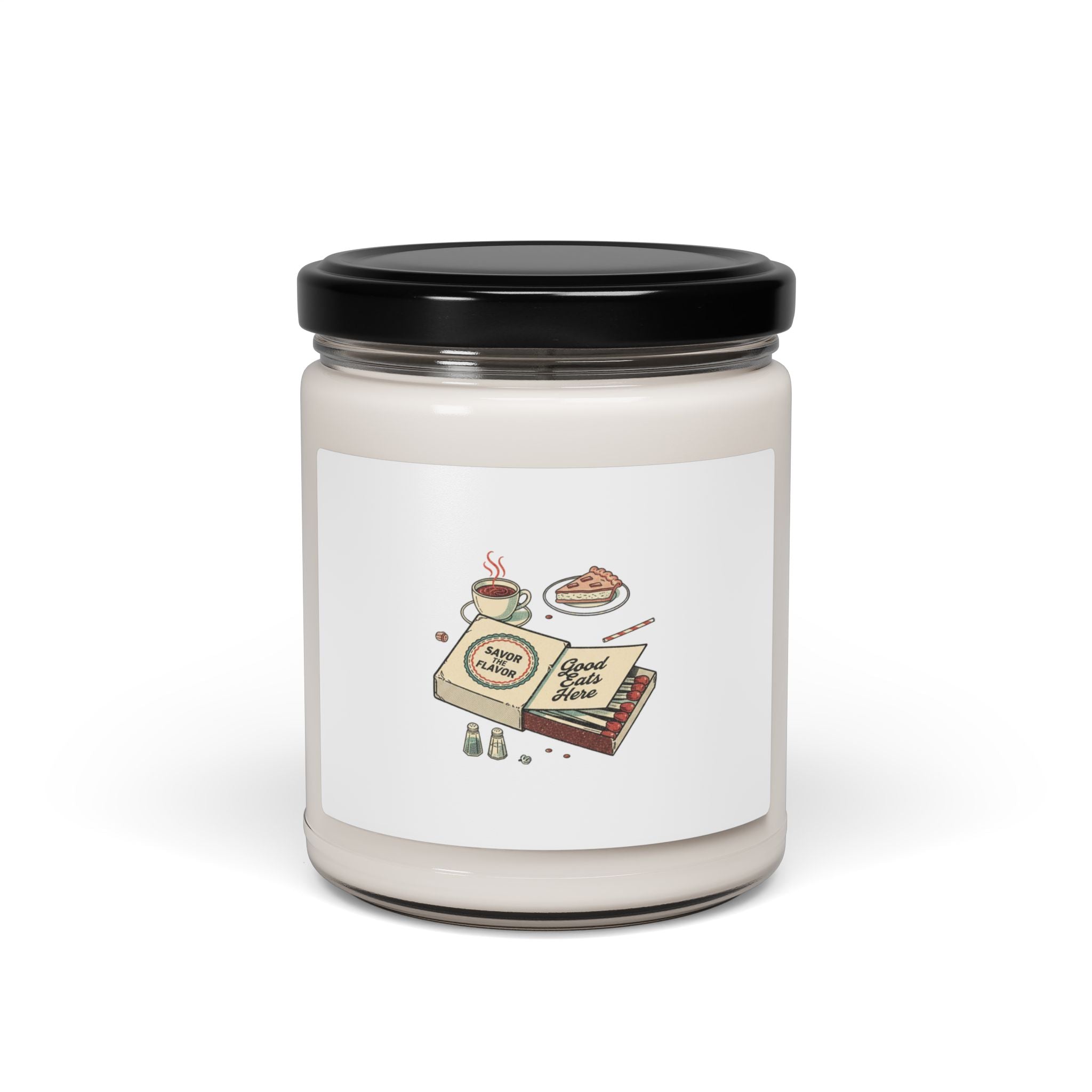 Diner Matchbook Graphic Candle | Matchbook Ephemera, Vintage Diner Art