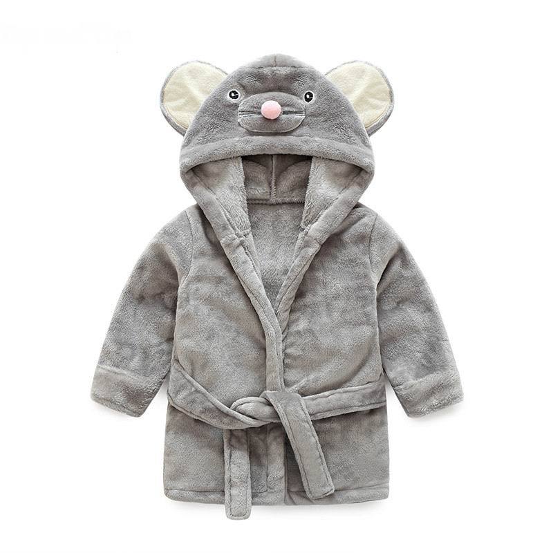 Pajamas Baby Animal Plush Bathrobe Baby pc 1 boy girl soft velvet robe
